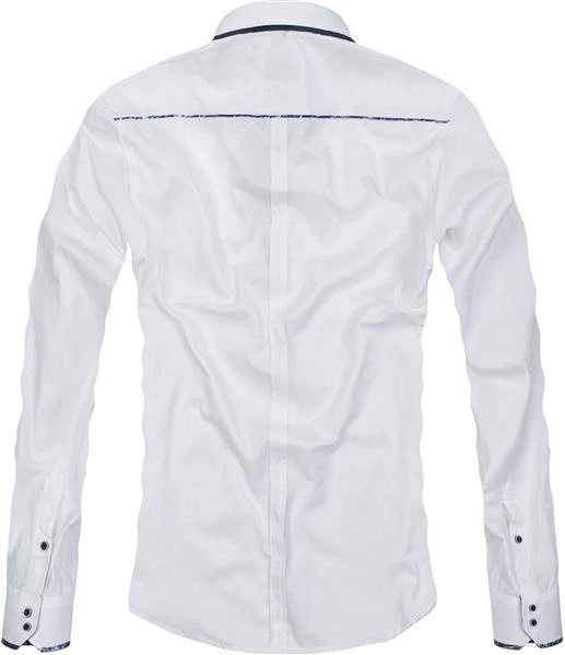 KOSZULA Z KOŁNIERZEM BUTTON DOWN BIAŁA (8812)