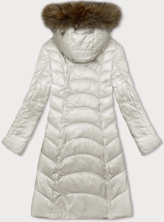 Przejściowa pikowana kurtka damska Glakate ecru (LU-2201)