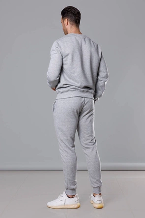 Komplet dresowy męski jasny szary (68C10380-2)