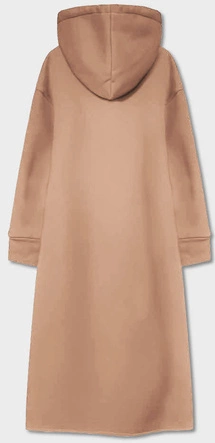 DŁUGA GRUBA SUKIENKA DRESOWA BEŻOWA (744ART)