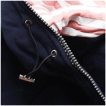 BLUZA Z KAPTUREM GRANATOWA (525A)