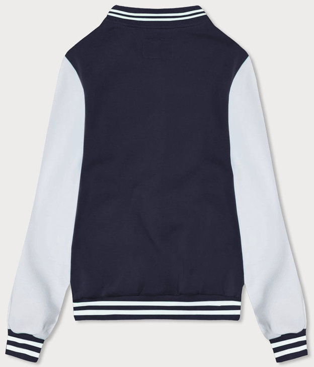 Damska bluza typu college granatowa (AMG-57)