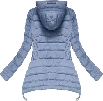 KURTKA Z WYDŁUŻONYMI BOKAMI NIEBIESKA (XW563X)