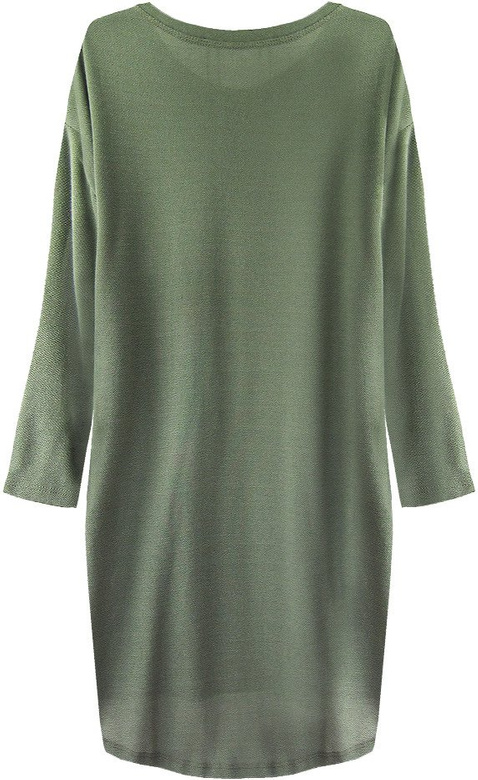 SUKIENKA OVERSIZE Z WISIORKIEM KHAKI (219ART)