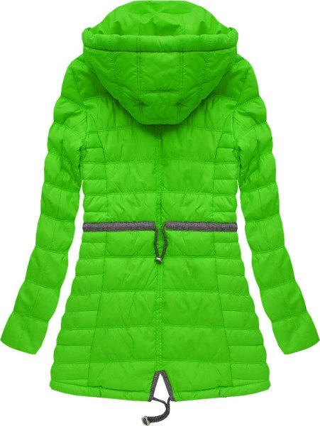 KURTKA Z KAPTUREM ZIELONA (W787BIG)