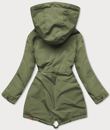 Kurtka damska z kapturem khaki (can-563)