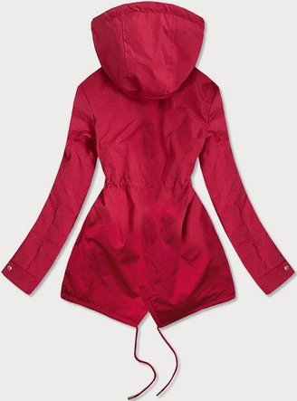 Dwustronna kurtka damska bordowa (br9762)