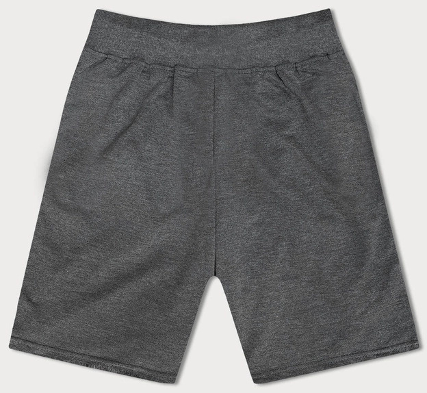 Krótkie spodenki męskie ciemne szare (8K922-5)