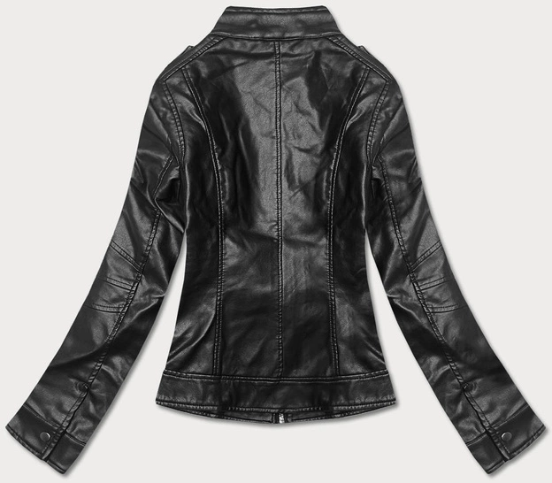 Kurtka ramoneska ze stójką czarna (11Z8050)