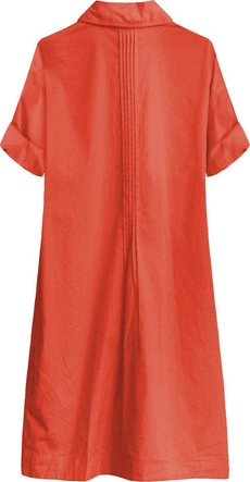 DŁUGA BAWEŁNIANA KOSZULA KORALOWA (X1033X)