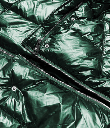 Kurtka zimowa damska trzy długości zielona (omdl-009)
