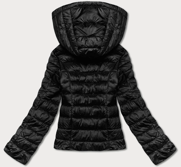 Przejściowa pikowana kurtka damska czarna (23M9001-392)