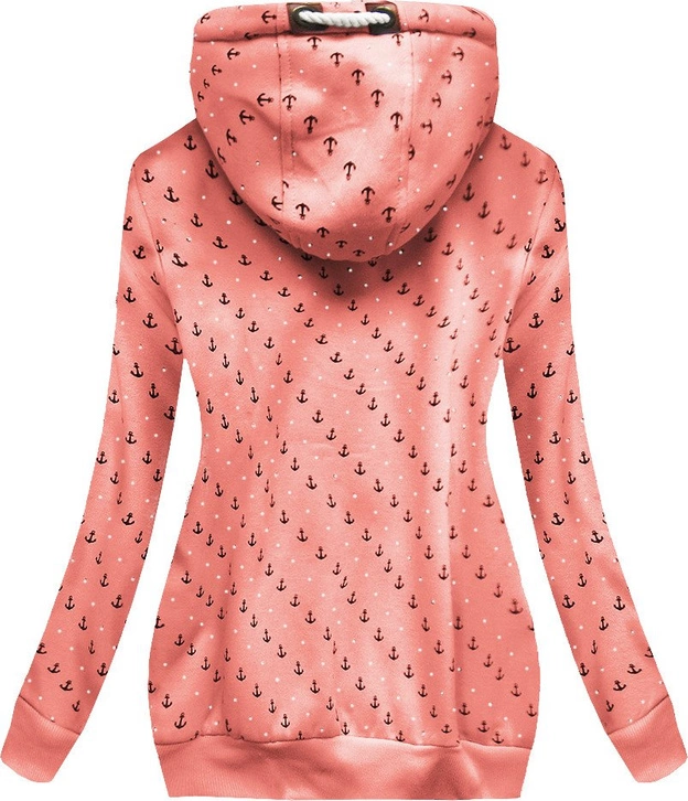 CIEPŁA BLUZA Z KAPTUREM ŁOSOSIOWA (1914)