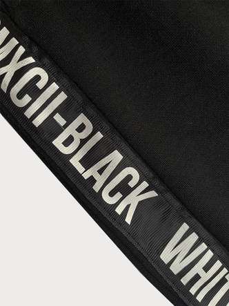 Krótkie spodenki męskie czarne (8K933-3)