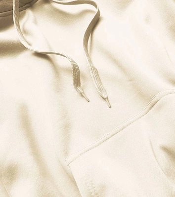 Damska bluza dresowa ecru (w02-67)