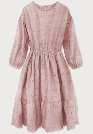 SUKIENKA Z BUFIASTYMI RĘKAWAMI ANTYCZNY RÓŻ (615ART)
