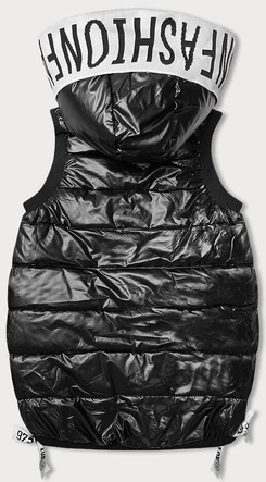 Bezrękawnik damski ze ściągaczami grafitowy (16M9115-105)