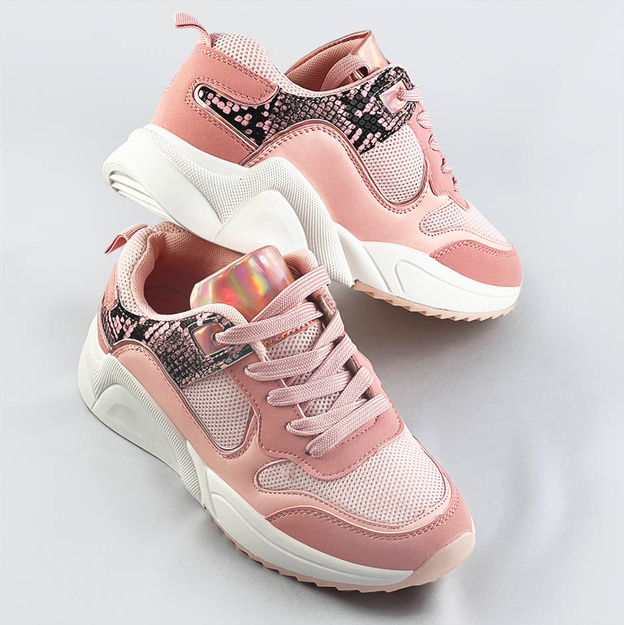 Sportowe buty damskie różowe (6348)