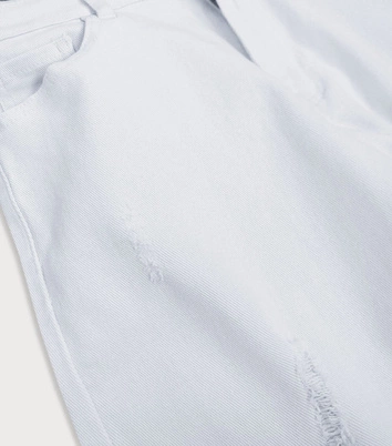 Szerokie spodnie damskie kuloty białe (b102)