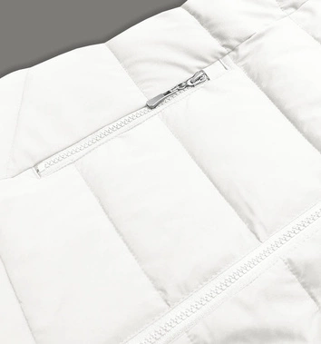 KRÓTKA ZIMOWA KURTKA Z KAPTUREM BIAŁA (16M9058-281)