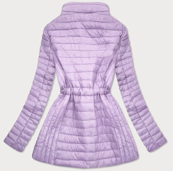 DAMSKA KURTKA Z WIĄZANIEM W PASIE WRZOSOWA (2152)