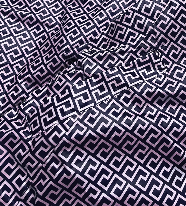 Pikowana kurtka dwustronna damska granatowa (b9775-3)