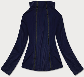 Bluza damska z niską stójką granatowa (hh020-04)