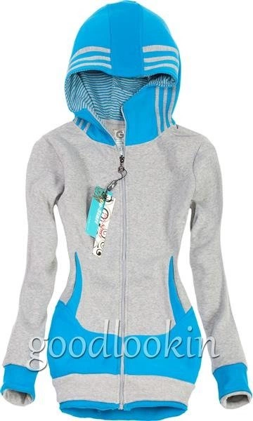BLUZA GO-START SZARO-TURKUSOWA (AY01)