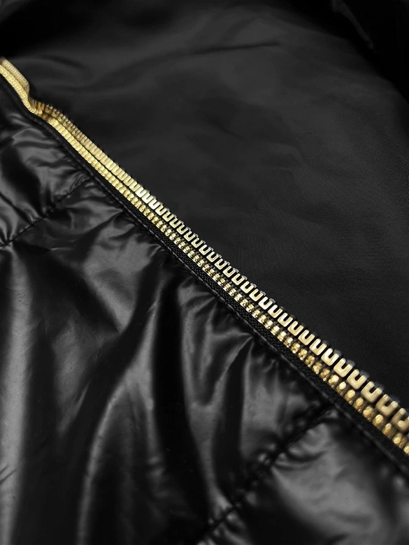 Kamizelka damska z ozdobnym suwakiem S'West czarna (B8151-1)