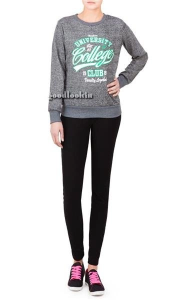 BLUZA HOT RED ON SUN GRAFIT MELANŻ (7260)