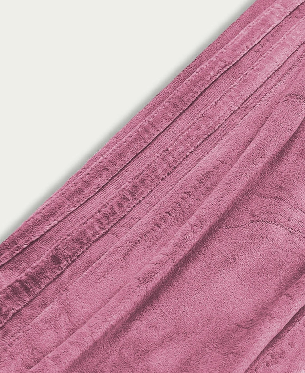 Welurowy dres damski różowy (81224)