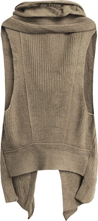 SWETERKOWA KAMIZELKA BEŻOWA (1615)