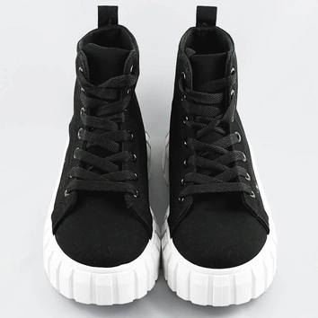 Sznurowane trzewiki czarne (xa060)