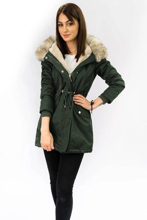 DAMSKA KURTKA ZIMOWA TYPU PARKA ARMY (B2648)