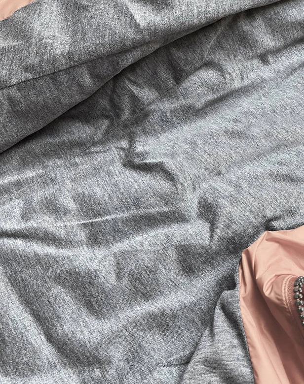 Kurtka z kapturem antyczny róż (dl011)