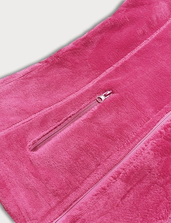 Pluszowa kamizelka damska różowa (HH003-51)