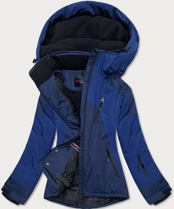 DAMSKA KURTKA NA NARTY CIEMNY NIEBIESKI (B2353)