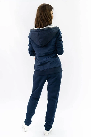 KOMPLET DRESOWY DAMSKI GRANATOWY (AMG683A)