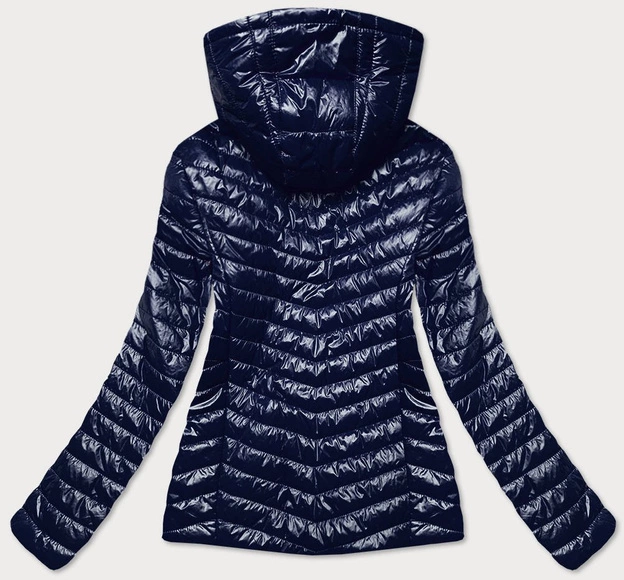 PIKOWANA KURTKA DAMSKA GRANATOWA (6384)