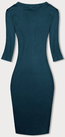 Dopasowana sukienka w prążki morska (5579-25)