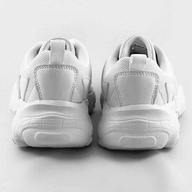 Sznurowane buty sportowe damskie białe (aw100001-02)