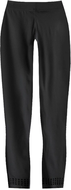 BŁYSZCZĄCE LEGGINSY Z DŻETAMI CZARNE (373ART)