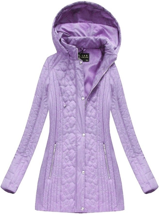 PIKOWANA KURTKA Z KAPTUREM WRZOSOWA (7031BIG)