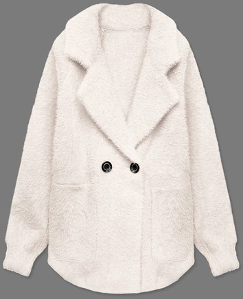 Krótka narzutka alpaka ecru (CJ65)