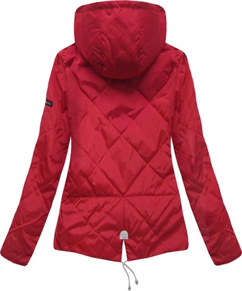 KURTKA Z KAPTUREM CZERWONA (B9517)