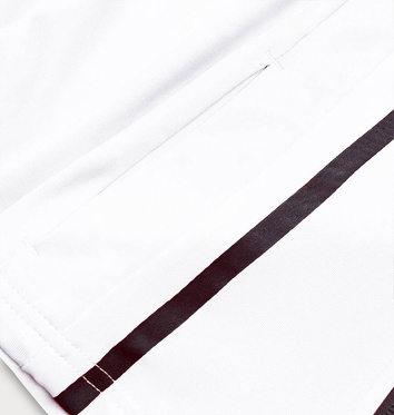 Bluza damska z niską stójką biała (hh020-45)