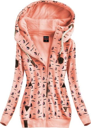 CIEPŁA BLUZA Z KAPTUREM ŁOSOSIOWA (1912)