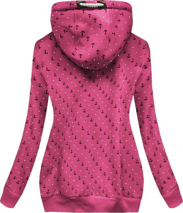 CIEPŁA BLUZA Z KAPTUREM RÓŻOWA (1914)