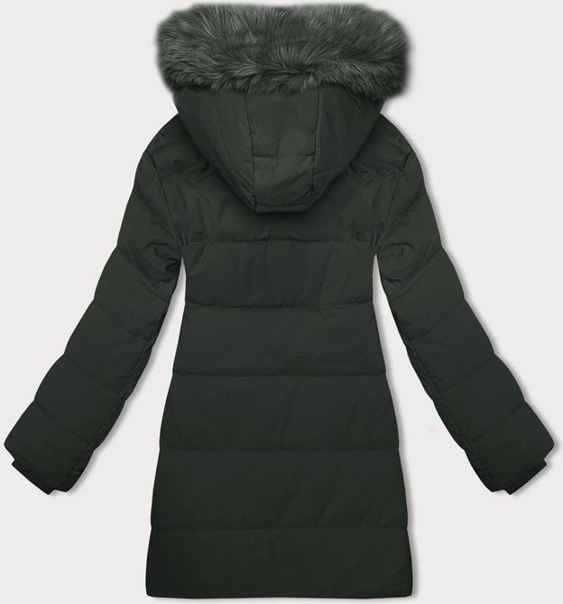 Zimowa kurtka damska z kapturem J Style army (16M9099-136)