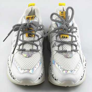 Damskie sneakersy panterka białe (bx1827-sp)
